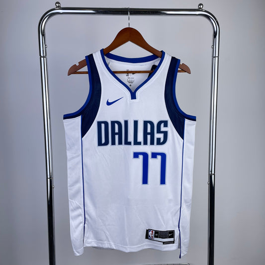 Dallas Mavericks White Jersey #77 Luka Doncic