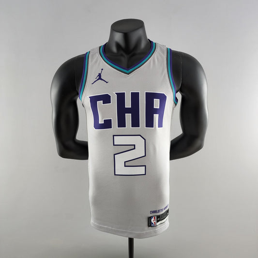 Charlotte Hornets Grey Jersey #2 LaMelo Ball