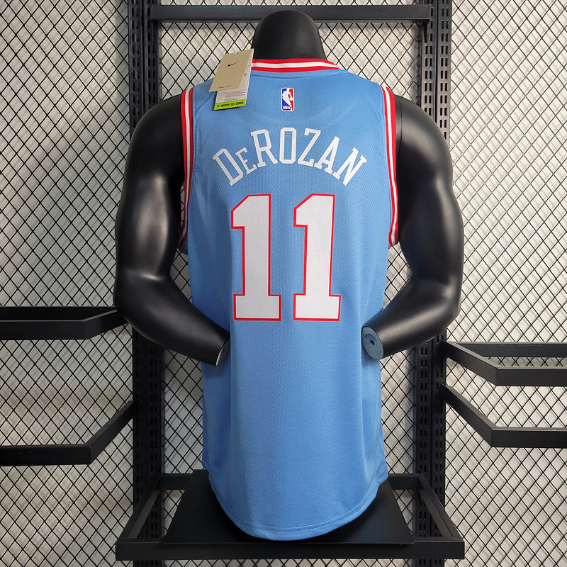 Chicago Bulls Classic Edition Blue Swingman Jersey #11 DeMar DeRozan