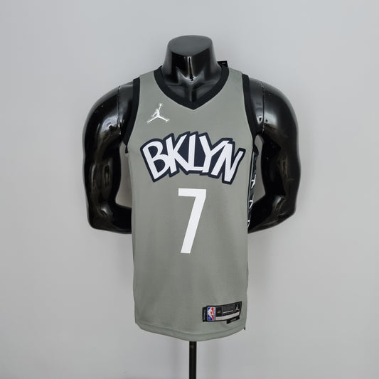 Brooklyn Nets Dark Grey Jersey #7 Kevin Durant