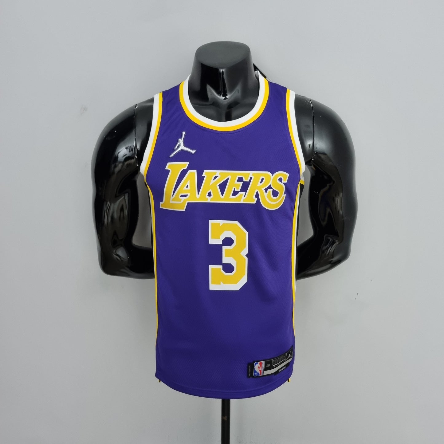 Los Angeles Lakers Purple Jersey #3 Anthony Davis