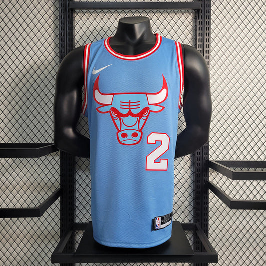 Chicago Bulls Classic Edition Blue Swingman Jersey #2 Lonzo Ball