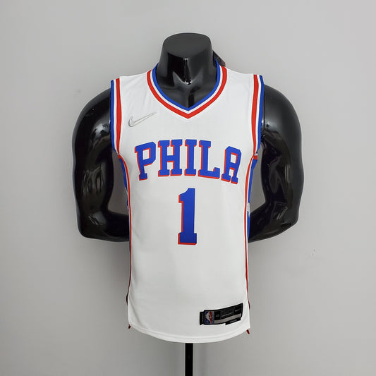 Philadelphia 76ers White Jersey #1 James Harden