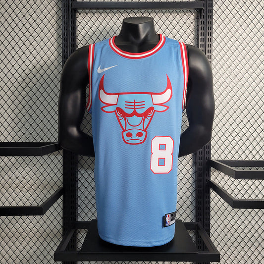 Chicago Bulls Classic Edition Blue Swingman Jersey #8 Zach LaVine